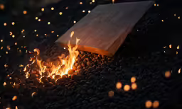 some fire pits sit on top of stones