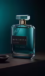 a bottle of kennisa perfume sitting on top of a counter