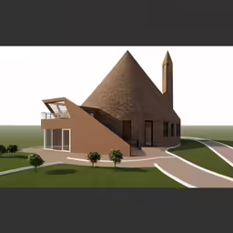 a rendering of the exterior of a building
