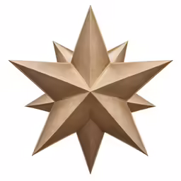 a golden star shaped object is shown