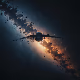 the dark side of space is looking like it could be floating on fire