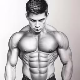 a man wearing boxer shorts with his hands on his hips