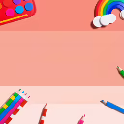 an overhead view of art supplies including paints, a pencils and a waterbrush