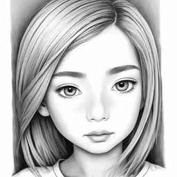 a girl is shown with the face half turned
