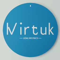 a blue circular with the word virtuk on it