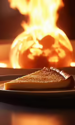 there is a slice of cake on the plate