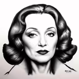 a woman is shown in black and white with an artistic make up