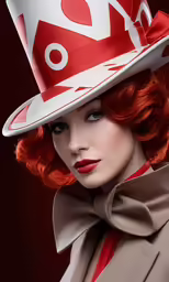 a lady wearing a hat and coat