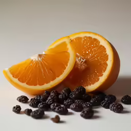 some fruit is being cut up and placed on the table