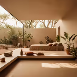 a bed room with two beds and pillows
