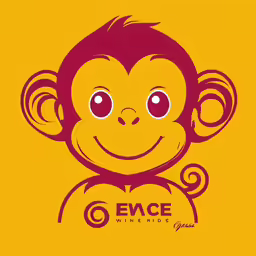 the monkey has red eyes and is smiling