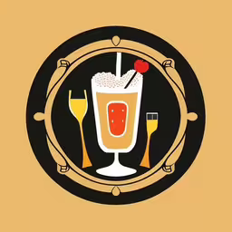 a glass filled with ice cream next to some drinks,the picture shows an image of a beverage,a cup with a cherry on top sits in front of some wine glasses,a beer with two glasses and a cherry on top of it,a picture of a glass filled with some drinks