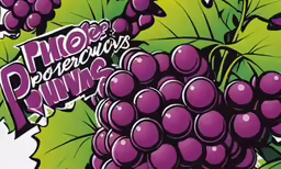 grapes with the phrase propress are purple