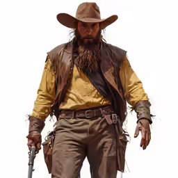 a man with a beard wearing a hat