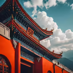a photo of some buildings on a cloudy day
