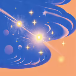 there is a drawing of the earth and the sun as it appears