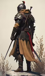 a statue of a knight in full armor