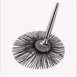 the spin has been used as a hair brush for this hair extension