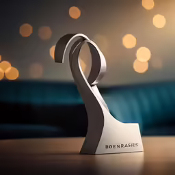 a sculpture with the word bernaf on it