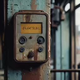 there is an old electrical box on the pole