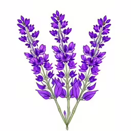 the beautiful flowers are painted in purples and greens,drawing purple flowers, on a white background,some pretty flowers are sitting in a vase,watercolor painting of lavender flowers with purple petals,a drawing of some purple flowers on a white background