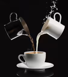 the coffee comes out of the cup with it