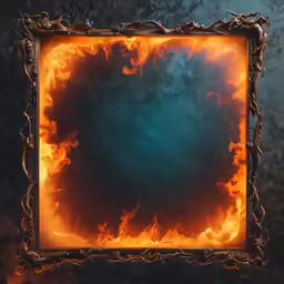 this artistic fire frame is a work in progress