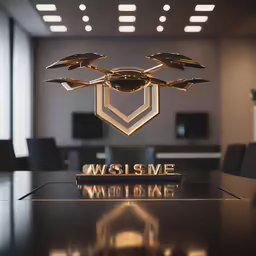 a table with some chairs in the background