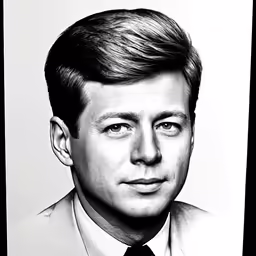 a black and white portrait of a man with long hair