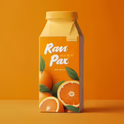 a carton of orange juice sitting on top of a table