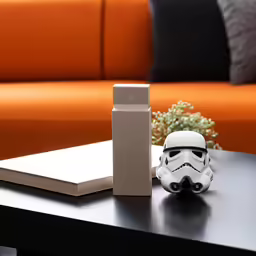 an apple computer sits on top of a table