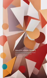 a poster for the linnefelln stamps exhibition, in red, white, orange, and blue