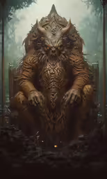 a giant creature that is in the woods