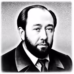 the man has beard and black jacket, and his tie is tied into a knot