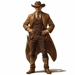 a man dressed in an old west fashion