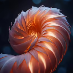 a very pretty orange flower with a dark background