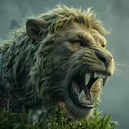 an image of a large creature with a huge teeth