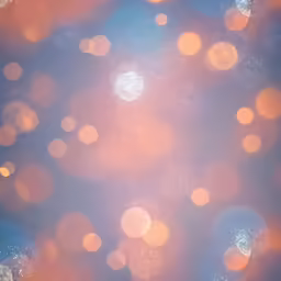 close up image of blue, red, orange and white blurry background