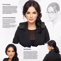 an image of a woman with black clothes