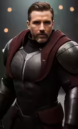 the man in the thor costume is looking back