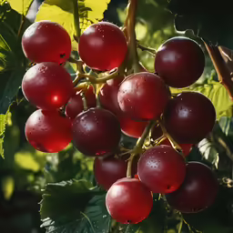 a bush with lots of bright red fruits