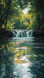 there is a long creek in the middle of the woods