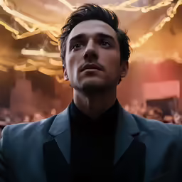 man standing in front of crowd at a concert