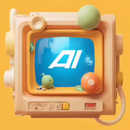 an image of an ad featuring a little creature on the tv