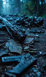 the woods has been cleared from, in an attempt to kill their hunters