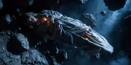 an image of a man standing in a cave