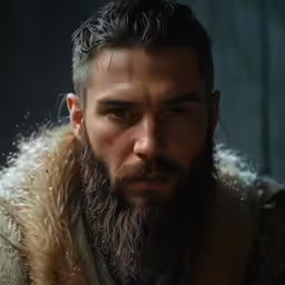 a bearded male in the middle of an image