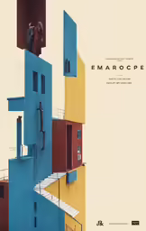 a book cover featuring a staircase and stairs