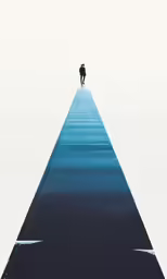 the man standing on a large platform in the air