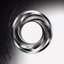a metallic ring shaped like a circle